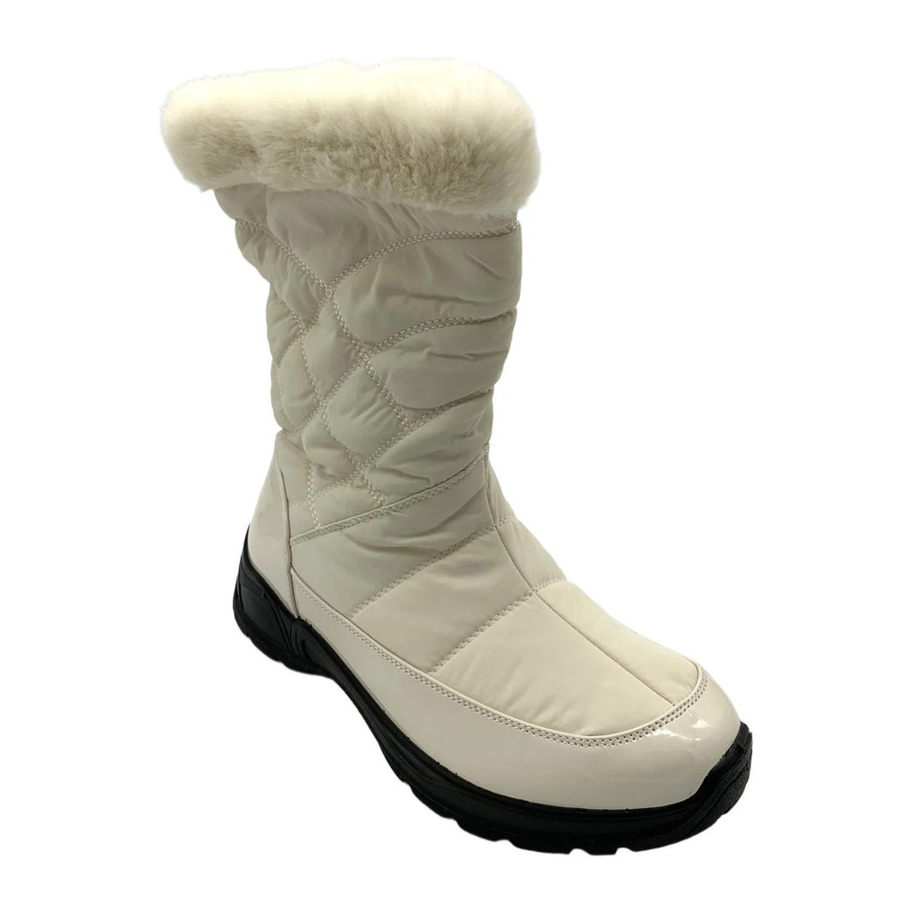 Easy Street Cuddle Waterproof Boots Winter White - Medium
